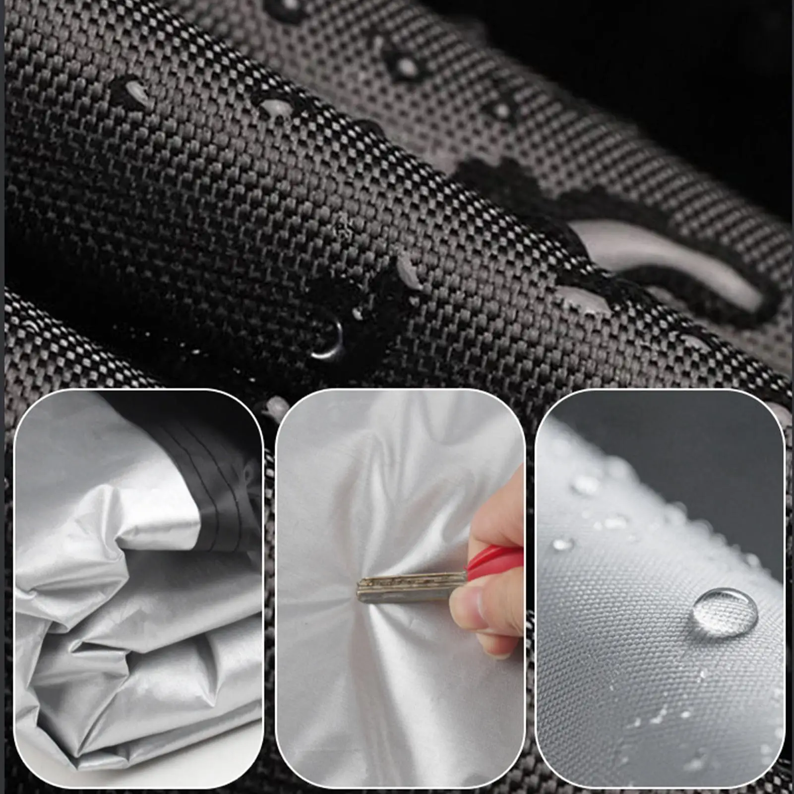 

Motorcycle Cover Waterproof Outdoor Dustproof UV Protection Kids Bike Cover For Adult Kids Cargo Scooter Tricycle Travel Camping