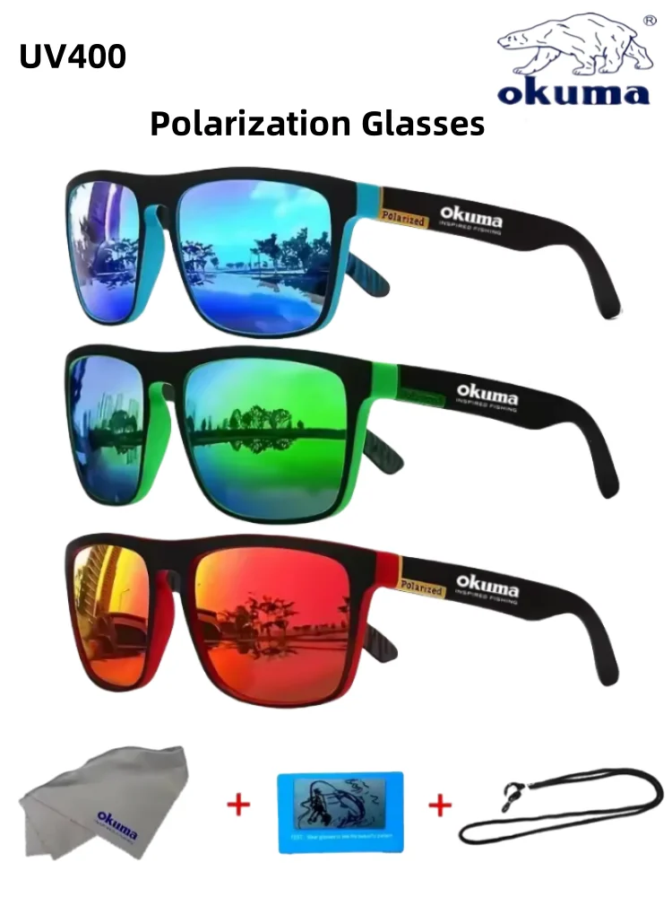 AliExpress okuma Okuma - Unisex UV400 Polarized Glasses, suitable for outdoor sports such as driving, fishing, cycling, hiking, etc
