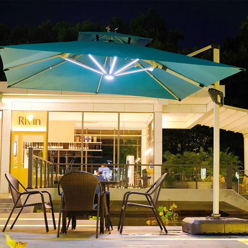 

Роскошный большой квадратный коммерческий уличный зонтик для сада, патио, ресторана, кафе, отеля, зонт от солнца для пляжа или использования в ресторане