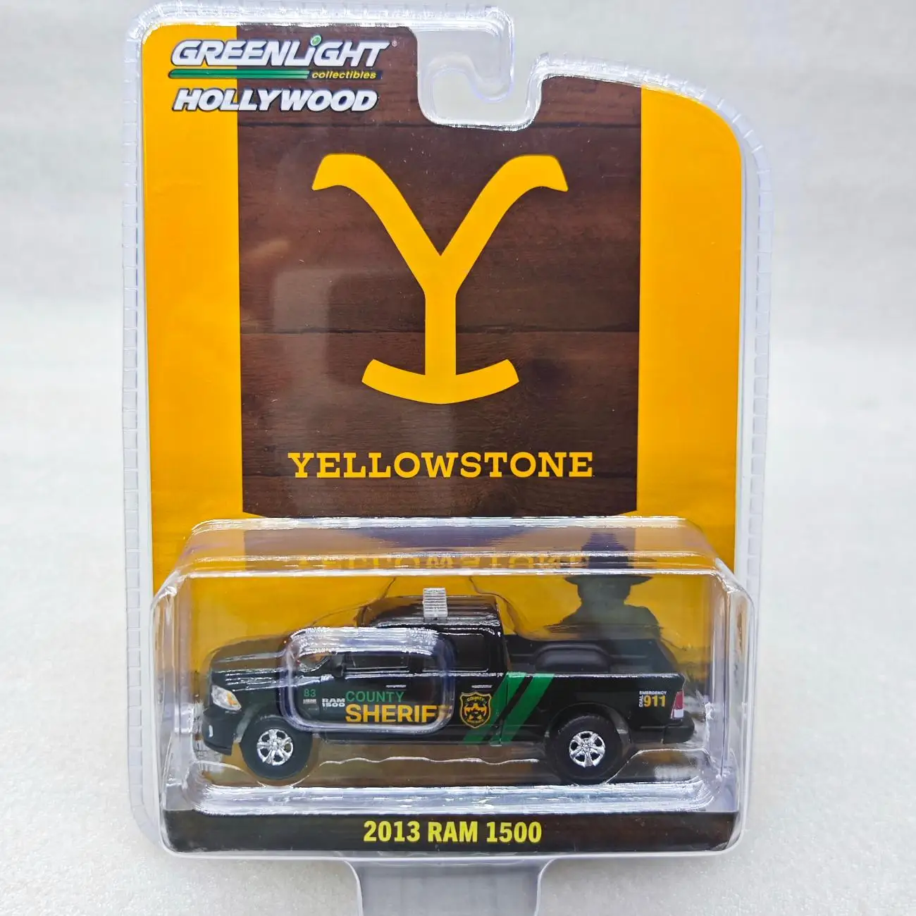 Greenlight 1:64 Yellowstone 2013 Ram Alloy car model high detail children's collector's gift decoration ornament gift