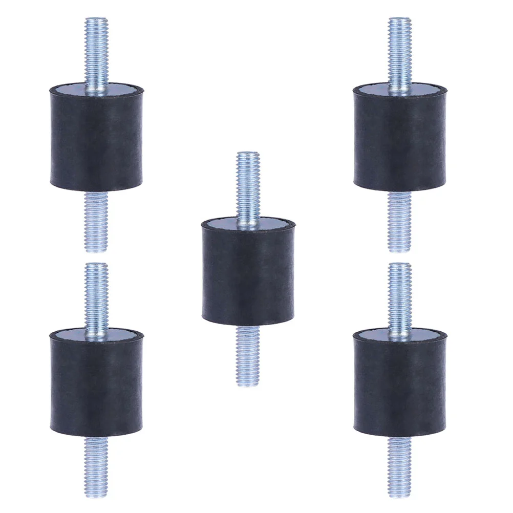 5 Pcs Rubber Shock Absorber Mounts Shocks Absorbers Thread Bracket Anti Vibration Silent Block Isolators