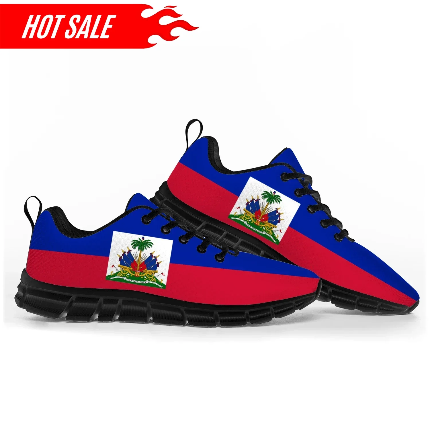 

Haitian Flag Sports Shoes Mens Womens Teenager Sneakers Haiti Casual Custom High Quality Couple Shoes