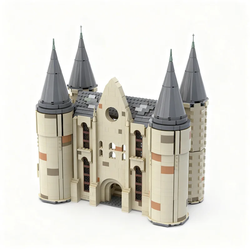 2464pcs MOC Hogwarts Viaduct Entrance Harry Model Building Blocks Toy Creative Art Assemble 3D Brick Collection Education DIY