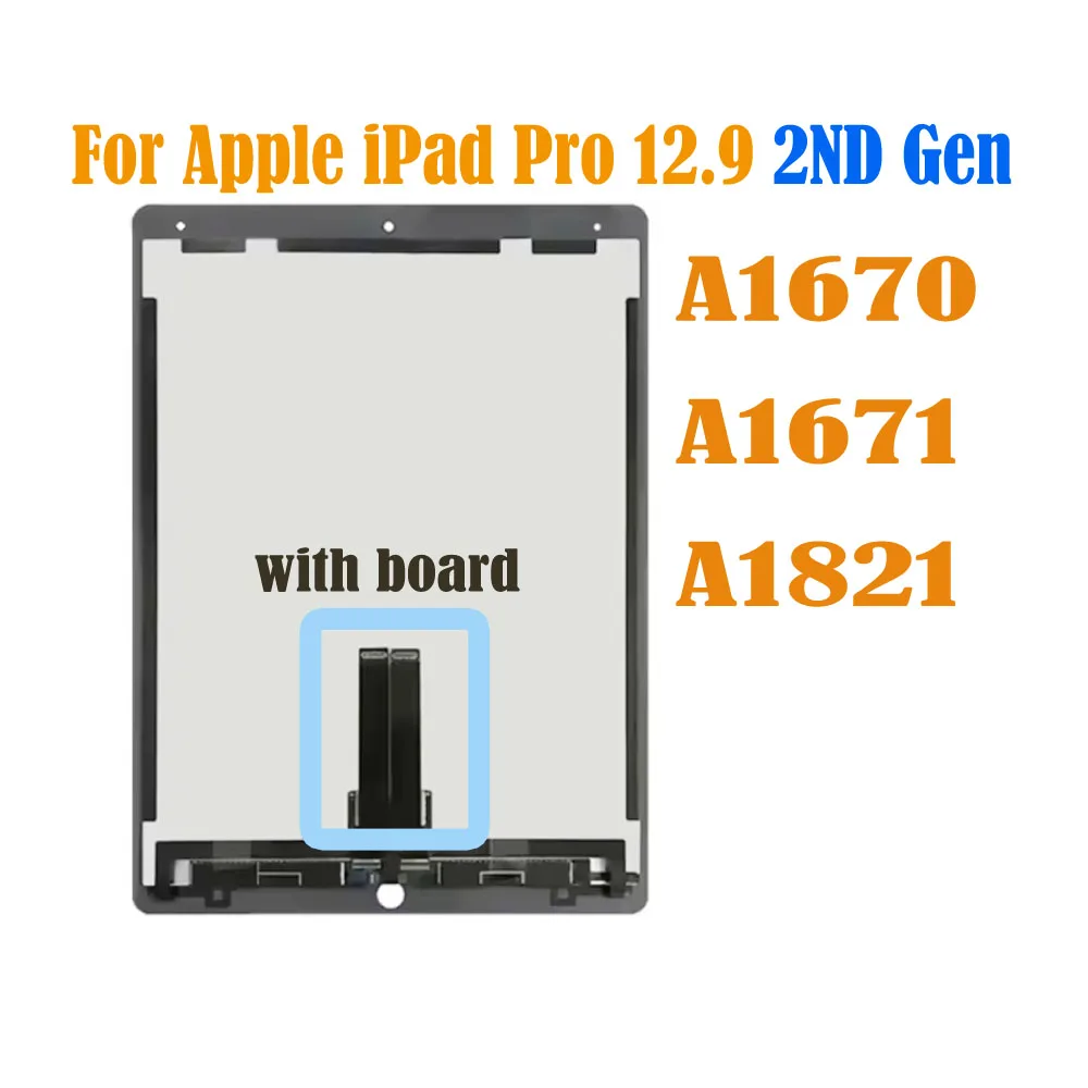 Apple iPad Pro 12.9 1세대 A1584 A1652 LCD 2세대 A1670 A1671 A1821 LCD 디스플레이 터치 스크린 디지타이저 어셈블리…