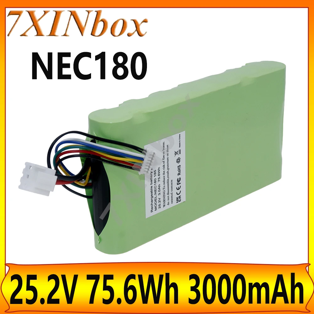 7XINbox Upgrade BP25220F Vacuum Replacement Battery For Eureka NEC180 NEC185 25.2V 75.6Wh 3000mAh ﻿