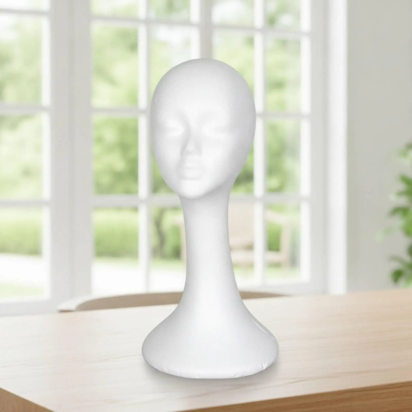 Lightweight Foam Head Mannequin for Wig Making Hat Display Glasses Showcase Salon Styling Practice Tool