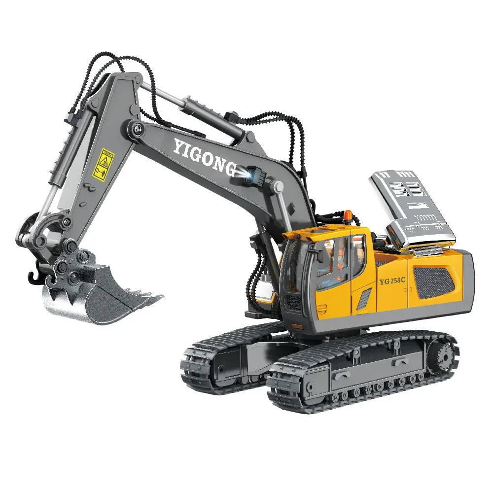 Christmas Gift Birthday Gift Kids Remote Control Excavator   1/20 Crawler 11-Channel Alloy RC Excavator for Boys