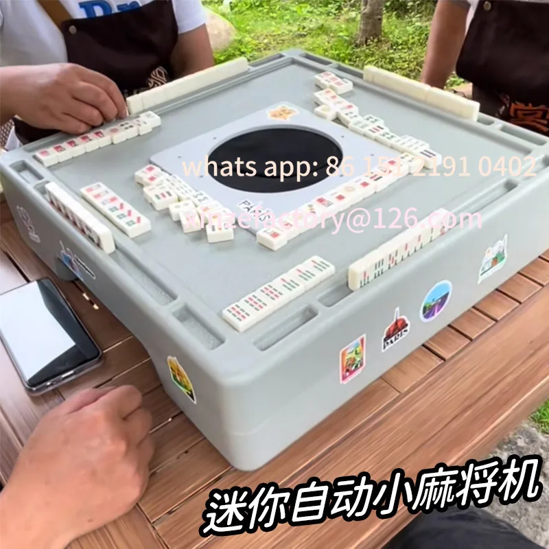 

Customizable Mini Automatic Small Mahjong Machine Unpowered Desktop Mahjong Machine Travel Portable