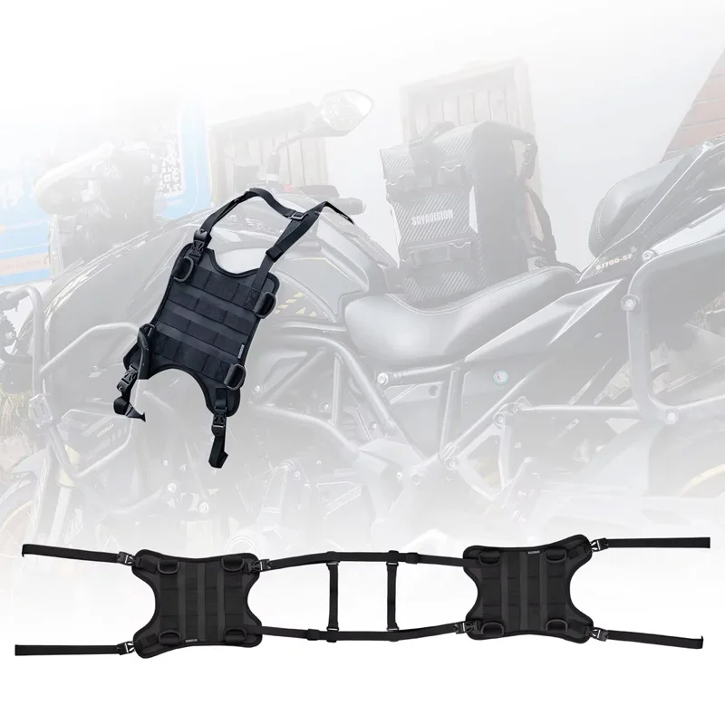 Sturdy Motorcycle Saddle Bag Mounting Base Universal Tank Side Bag Hanging Bracket for Front Load Secure Attachment