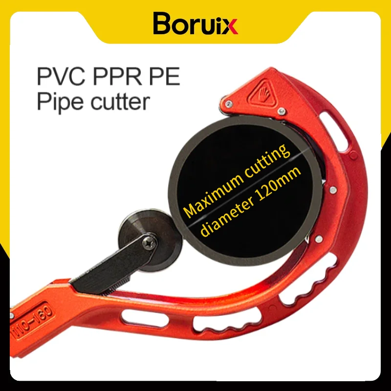 Boruix Copper Pipe Cutter Cortador de Tubo Portátil com Hobbing Lâminas Circulares para Alumínio Pvc Ppr pe Ferramentas Manuais 14120 mm