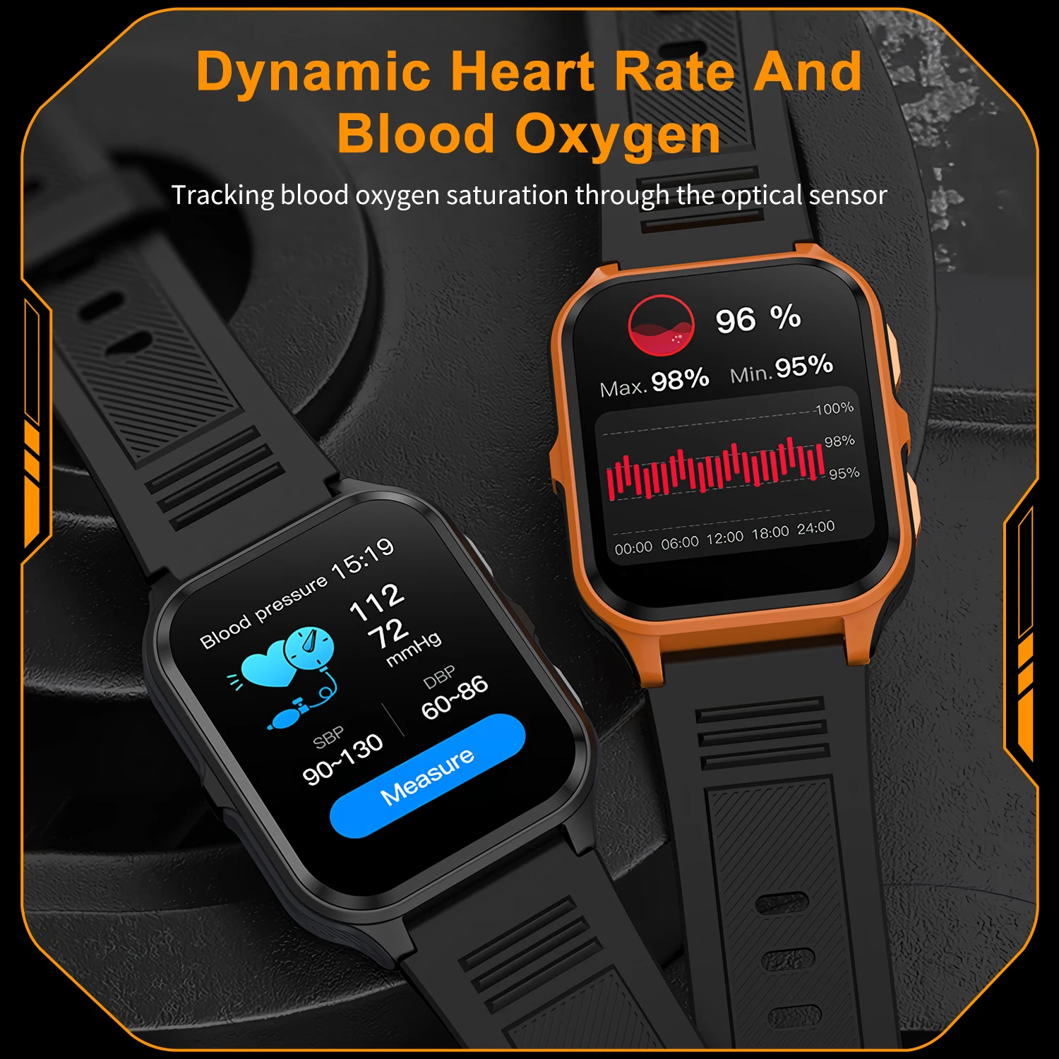 AMZMAX الرياضة في الهواء الطلق ساعة ذكية الرجال بلوتوث دعوة جهاز تعقب للياقة البدنية 3ATM IP68 مقاوم للماء العسكرية Smartwatch لنظام أندرويد IOS #5