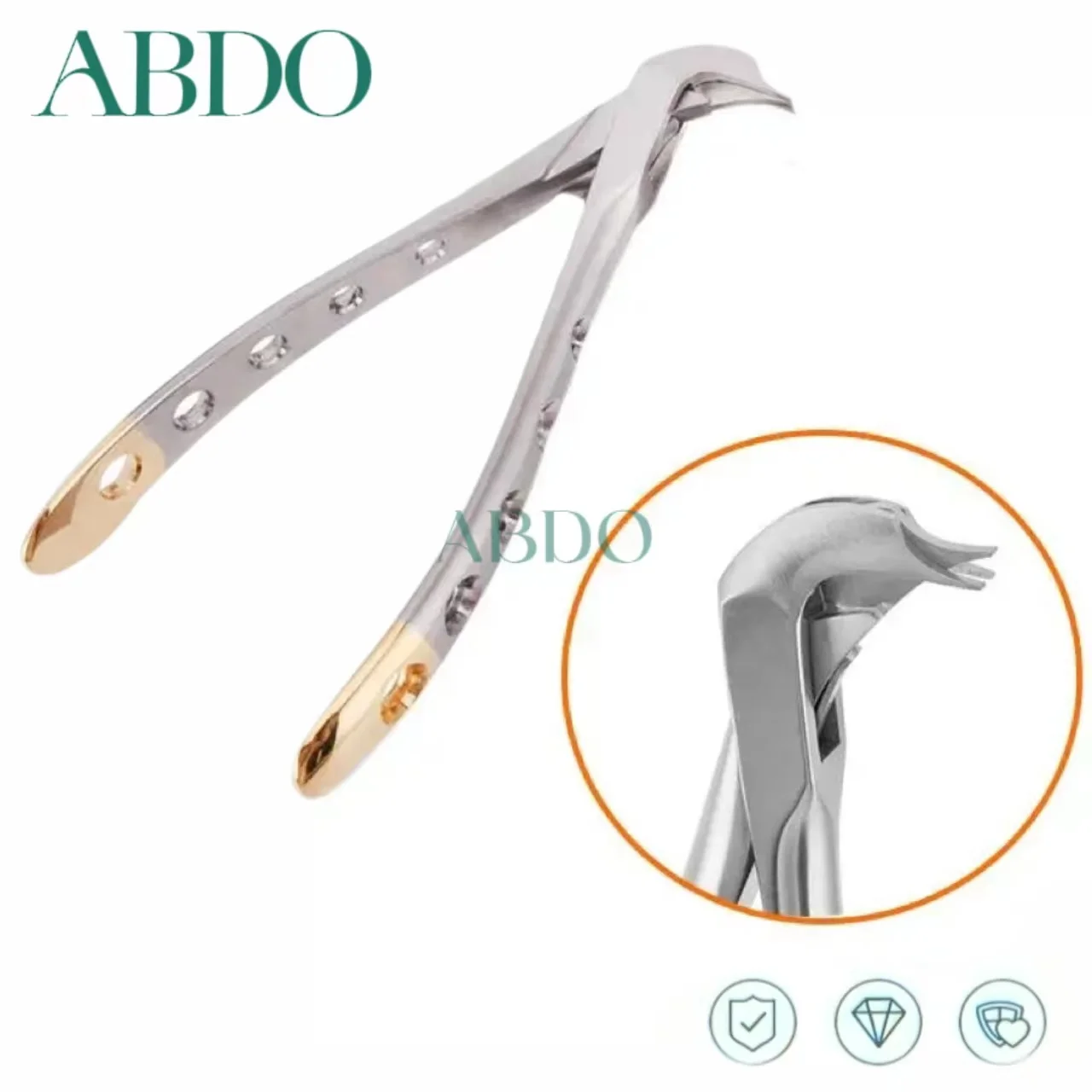 

Dental Crown Breaking Forceps Tooth Crown Remover Plier Dental Root Elevator Broken Crown Remover Surgical Dentist Tools