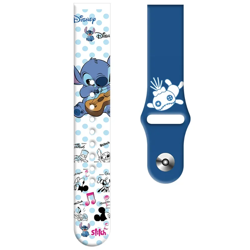 Disney Stitch Cartoon Strap For Apple Watch Band 44mm 40mm 45mm 41mm 49mm 42mm 38mm 44 45 mm bracelet iwatch 7 se 4 5 6 8 Ultra