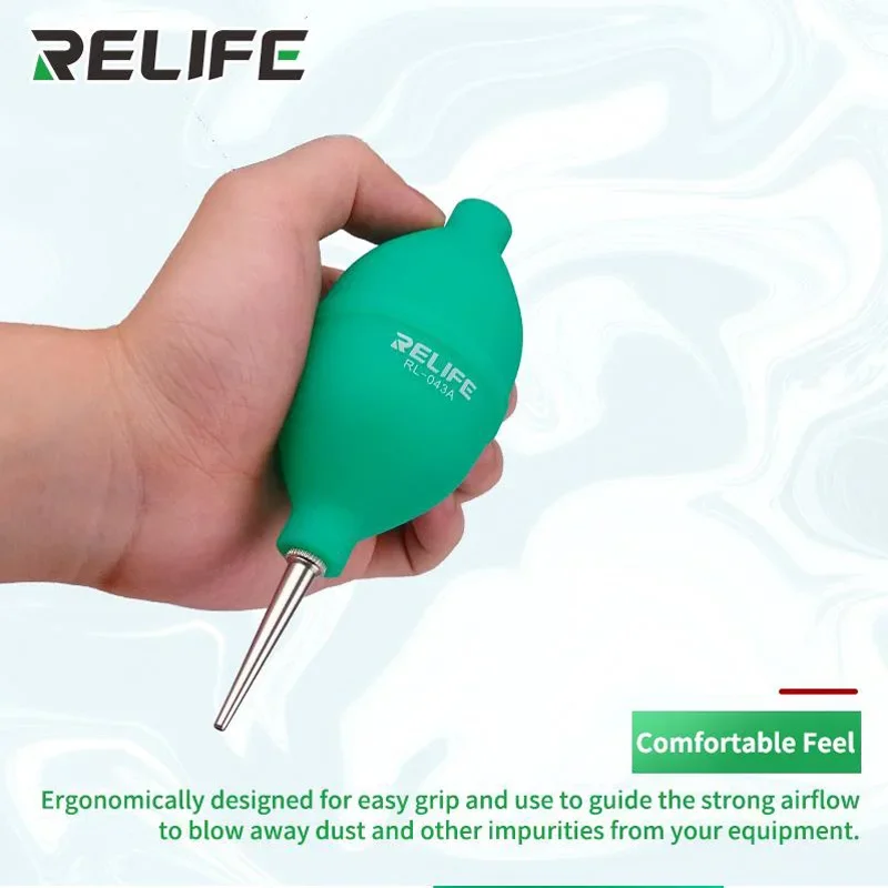 Relife RL-043A 2 in 1 Phone Repair Dust Cleaner Air Blower Ball Dust Cleaning Pen For Phone PCB PC Keyboard Camera Lens Cleaning