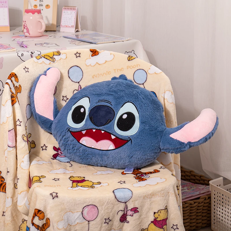 Disney Lilo & Stitch Couple Models Plush Toy Stitch Angel Plush Pillow Blanket Stitch Home Sofa Decoration Cushion Girl Gift