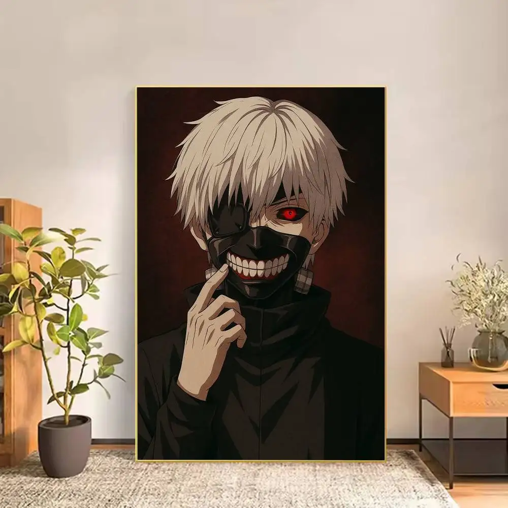 Kaneki Ken T-Tokyo G-Ghoul Poster Versatile HD Waterproof Wall Art Self-Adhesive Decor for Any Space Ideal Gift