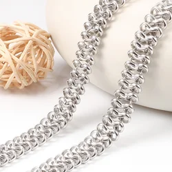 1/2/5Meter Stainless Steel Handmade 12mm 8-word Chain For Jewelry Making Supplies DIY Necklace Bracelet Connect Link Accessorie