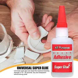 20/50ml All-purpose Super Glue Water-proof Metal Repair Instant Adhesive For Wood Paper Fabric Ceramic Fast Bonding