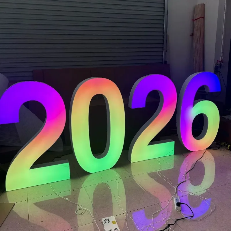 Birthday event Large hair LED bubble horse brand letters, hair letter signs LE 3 feet 4 feet 5 feet horse brand letters