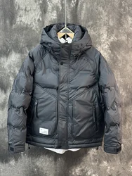 Men's Thickened Washable down Jacket Winter Trendy Handsome White Duck down Hooded Workwear Warm Outerwear Casual Style