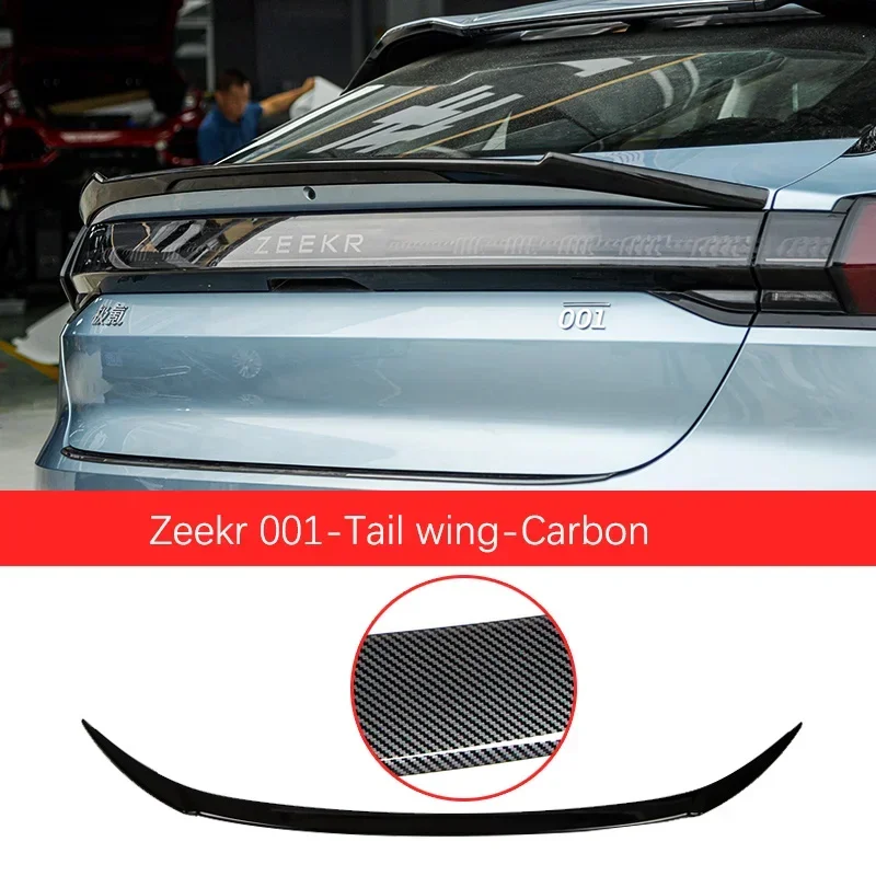 

1Pcs Black Trunk Tail Rear Wing Spoiler For ZEEKR 001 2021-2023 EV MC Sport Fixed Wing Zeekr Car Accessories No Punching