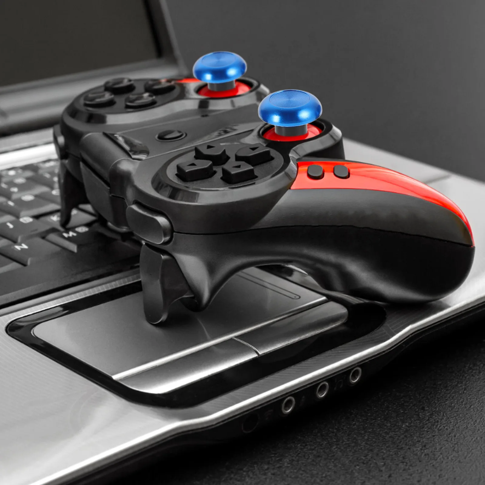 

8Pcs Metal Thumbstick Caps Gaming Trigger Buttons Adjustable High Low Thumb Grips Compatible Controller