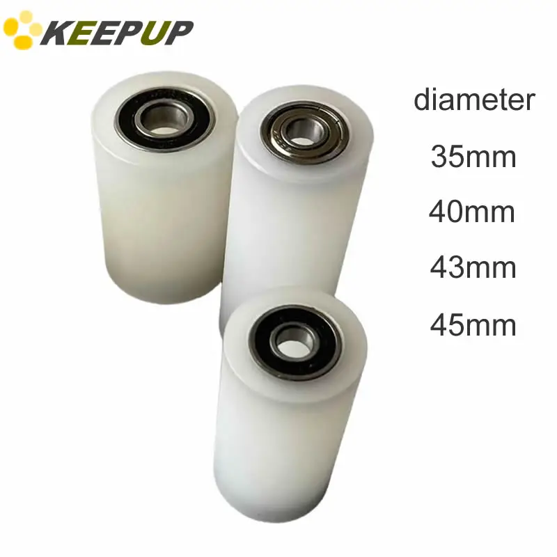 Diameter 35mm 40mm 43mm 45mm High Performance Nylon Pulley with No Motor Bearing Easy Installation for DIY Projects