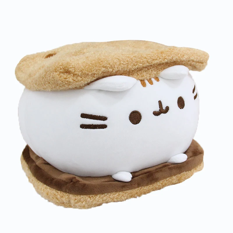 لطيف مقلد القط دمية ألعاب من نسيج مخملي أنيمي القط لينة ديكور المنزل منضدية غرفة نوم الديكور الاطفال لعبة سلسلة اكسسوارات هدية