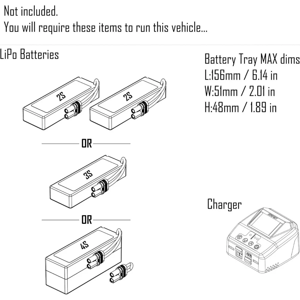RC Truck Outcast 4X4 4S BLX 1/10TH 4WD Stunt Truck RTR (batterij en oplader niet inbegrepen), Gunmetal,