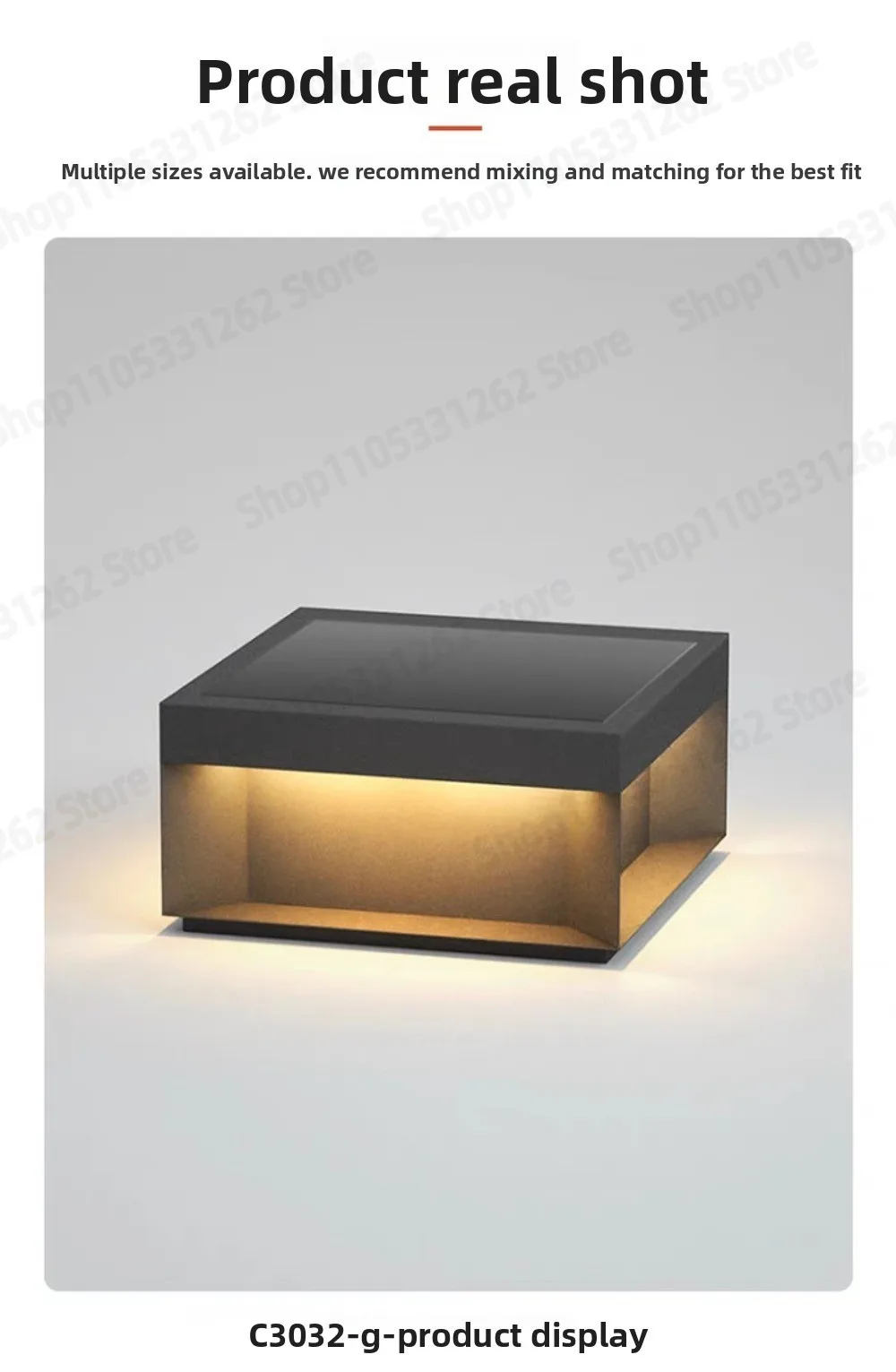 2025 New Solar Post Light Waterproof Column Lamp for Villa Gate Outdoor Garden Wall Fence Pillar Light