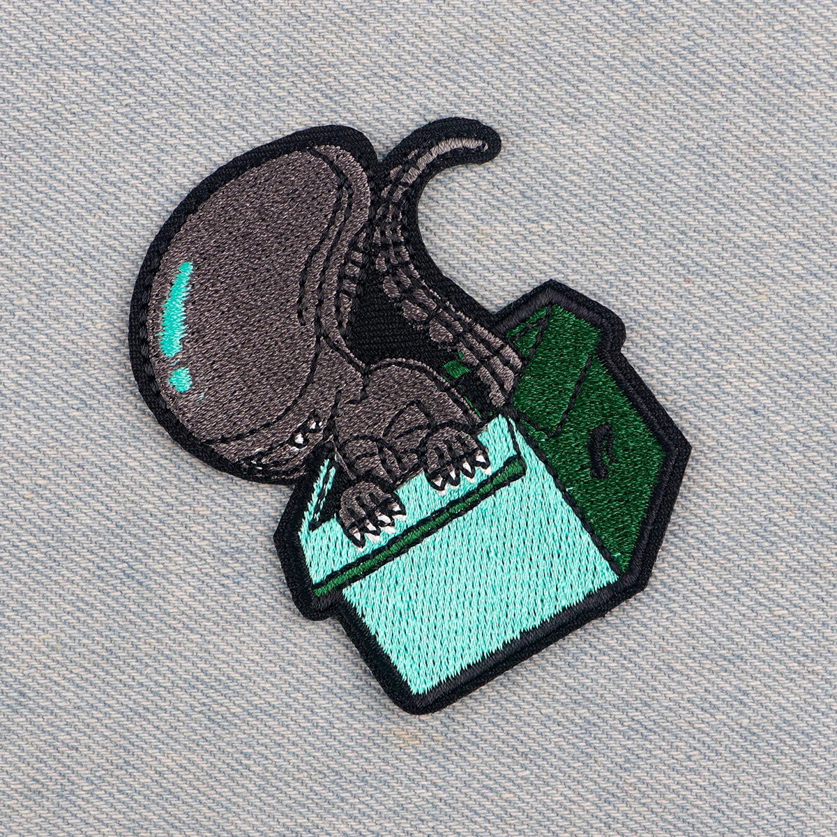 Alien Diy Geborduurde Ijzer Op Patches Badges Patchwork Naaien Applique Jas Rugzak Badges