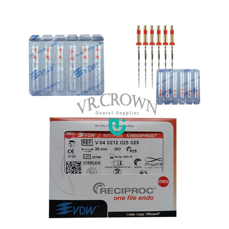 Reciproc Family Endodontic Reciprocating Files VDW One File Endo RECIPROC Dental