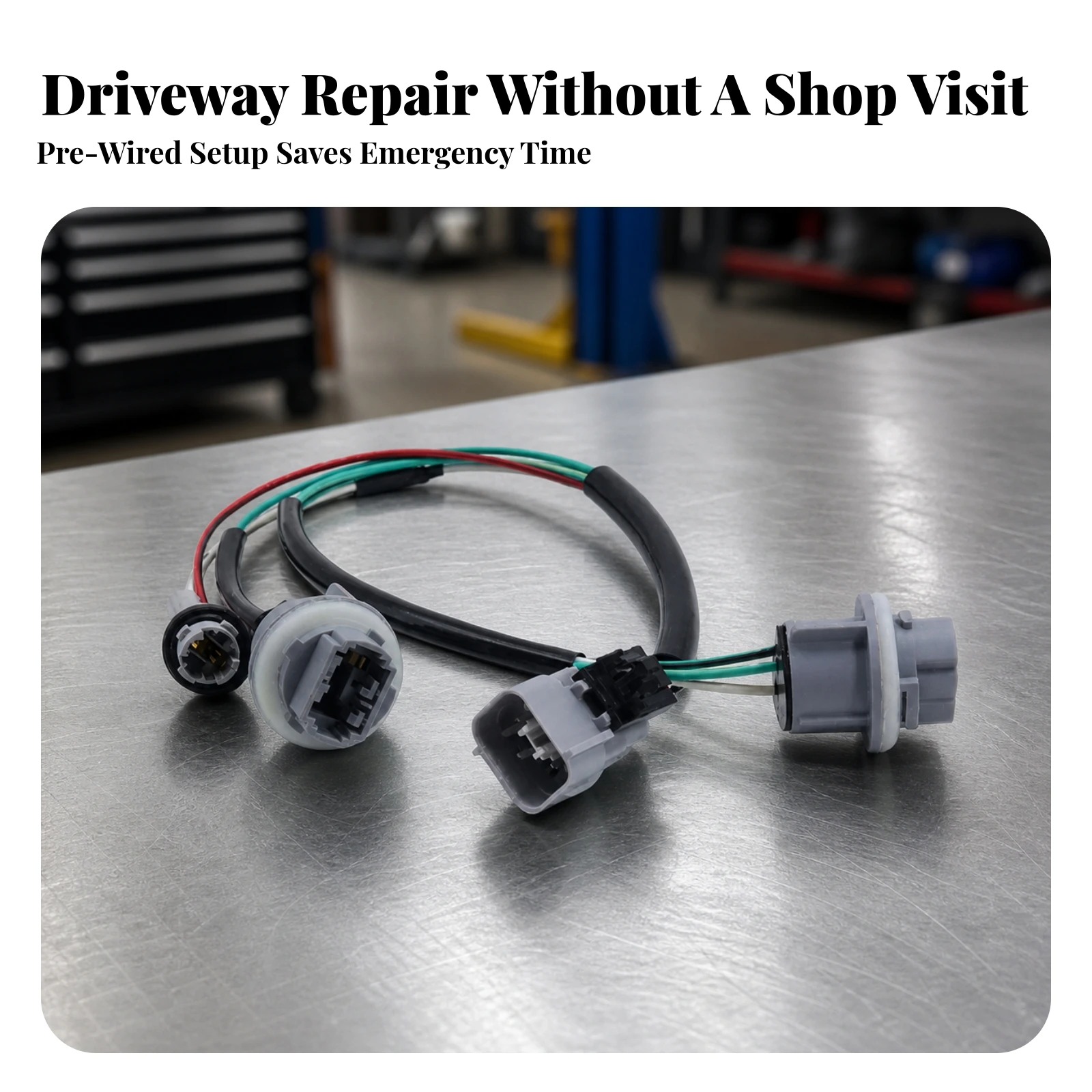 Tail Light Socket Wiring Harness Easy to Install Tail Light Socket and Wiring Harness Taillight Long-Lasting Insulated