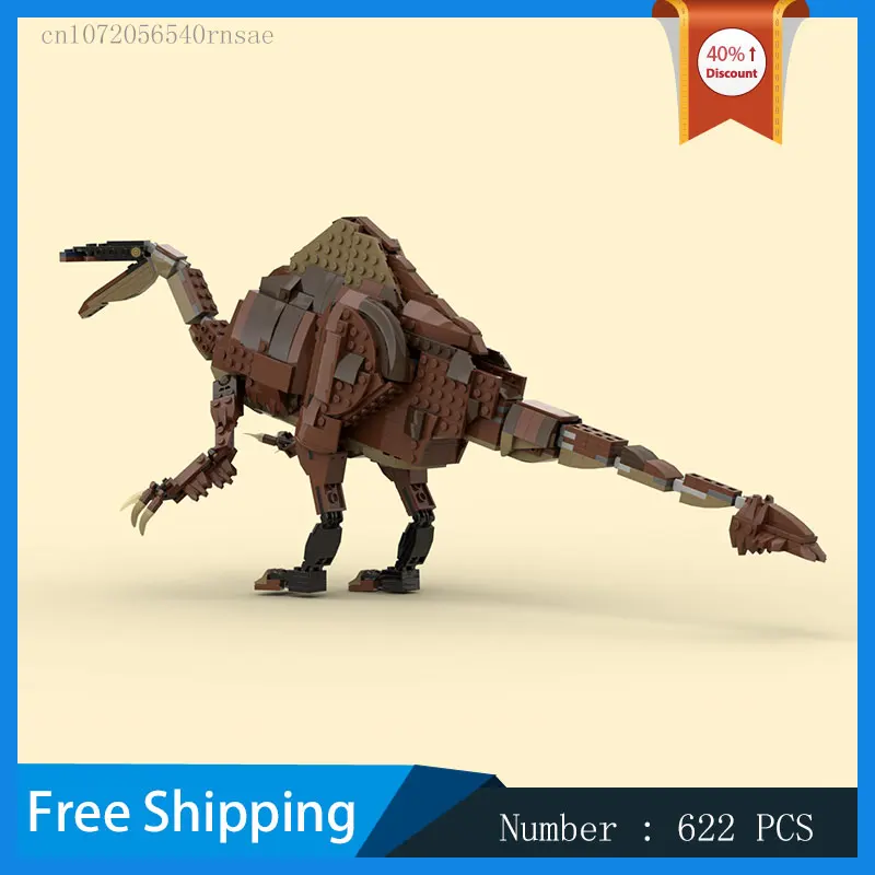 Jurassic Dinosaurs MOC Building Blocks Deinocheirus Model Animal DIY Bricks Creative Assembly Toys Christmas Present Birthday