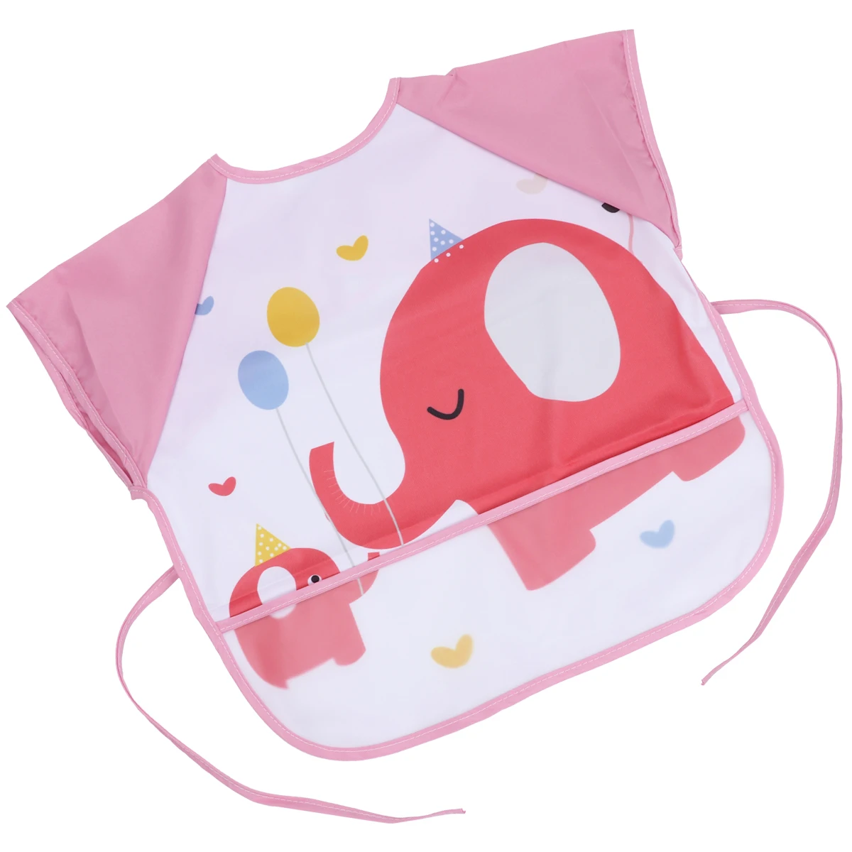 

Waterproof Kids Aprons Sleeveless Baby Eating Mess-proof Bib Food Clothes Cartoon Pattern Reusable Smock