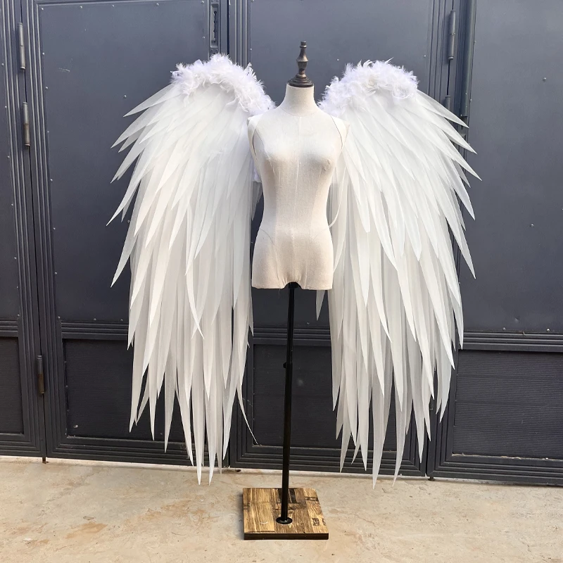 

Angel Wings Studio Photography Model Walk Show White Large Feather Wings Wings