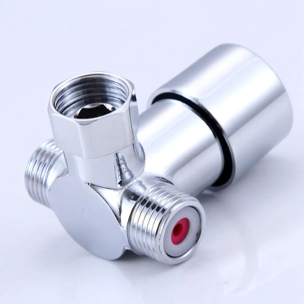 Thermostatic Mixing Valve Brass Three Way Faucet Temperature Control For Home Heater Plumbing System Repair Accessory