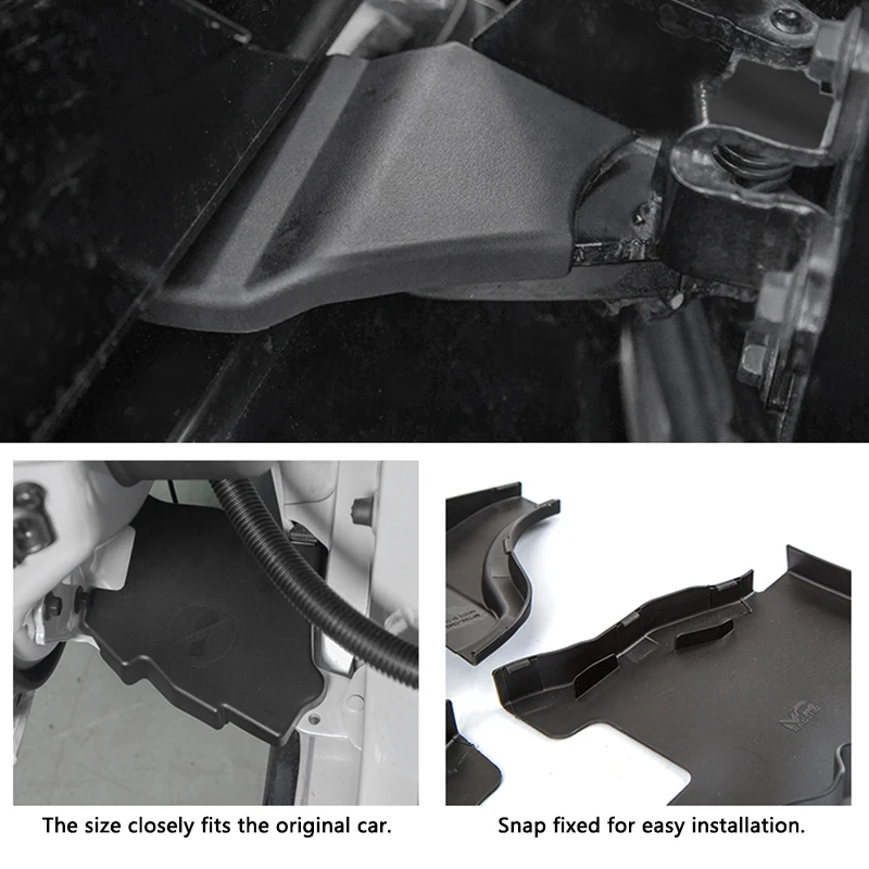 QHCP Car Side Door Bracket Protective Cover Trim Side Sliding Door Covers For Toyota Sienna Granvia 2021-2023 Interior Accessory 4