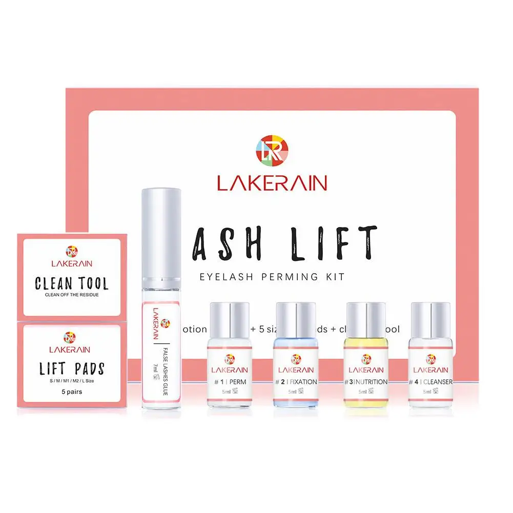 7 stks/set Lash Lift Kit Semi-Permanente Wimper Lifting Permanenten Lotion Fixatie Lijm Krullend Lasher Schoonheidssalon Thuisgebruik Pro Kit