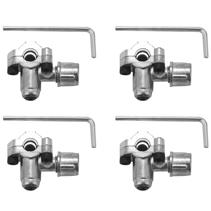 4 Pack BPV-31 Piercing Valve Line Tap Valve Kits Adjustable for Air Conditioners HVAC 1/4 Inch,5/16 Inch,3/8 Inch Tubing-AD33