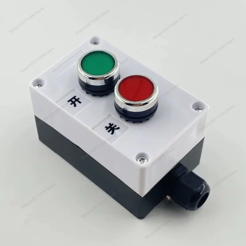 For Push Button Switch Control Box, Self-reset Start Stop, Up and Down Arrow Elevator Two Holes Two