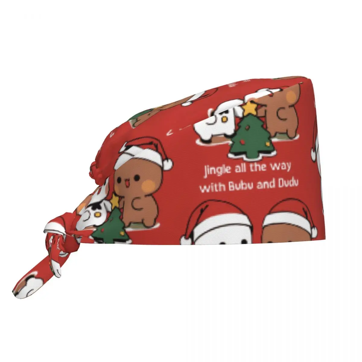 

Working Caps For Unisex Women Dudu Bubu Nurse Hat Christmas Comfy Elastic Scrub Caps Stylish Long Hair Graphic Medical Cap