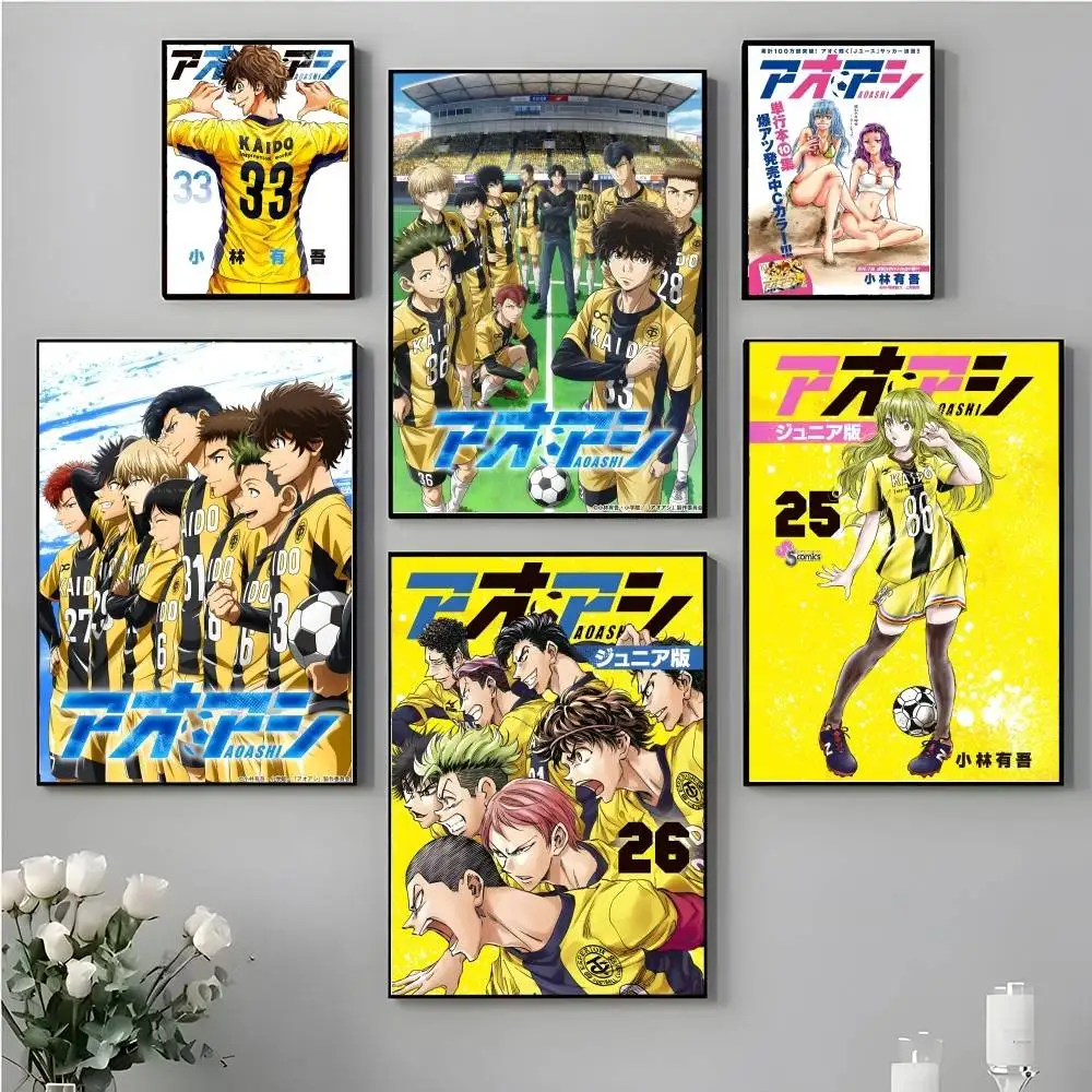 

Hot-blood Anime A-Ao AshiS Poster Wall Art Print Art Suitable For Living Room Bedroom Bar Parlor Home Decoration Gift
