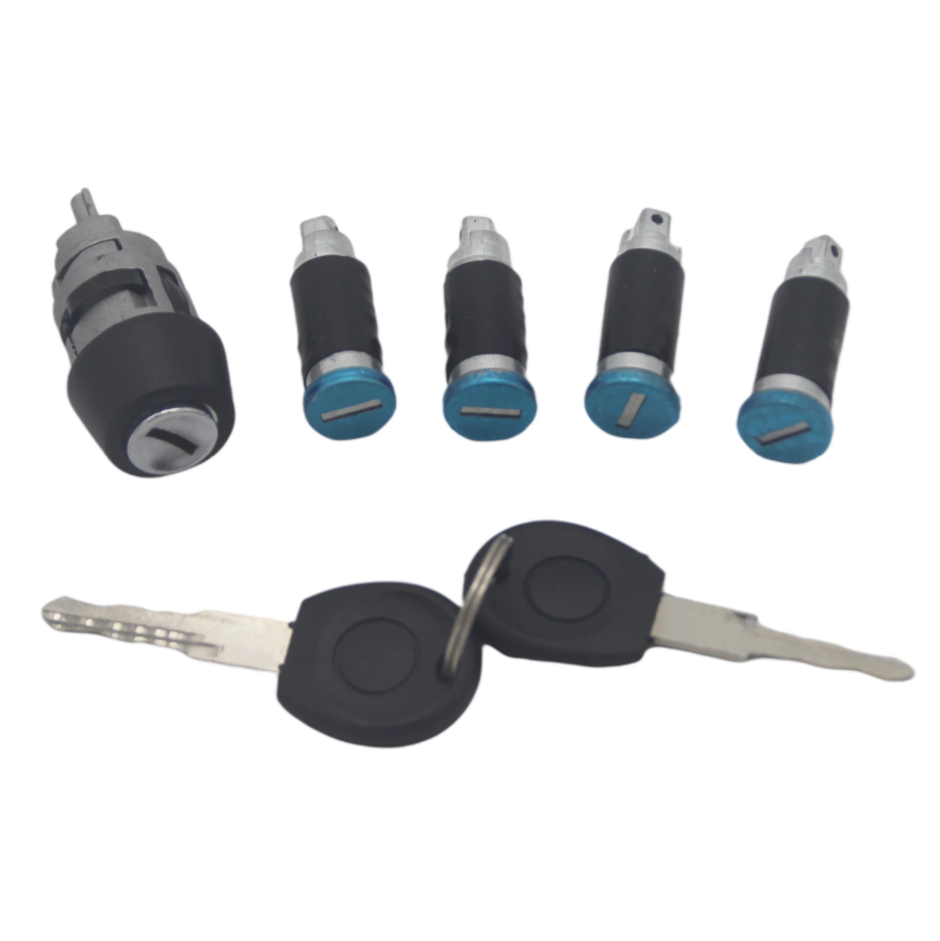 IGNITION SWITCH DOOR LOCK BARREL SET FOR VW TRANSPORTER CARAVELLE T4 1990-2003 BRAND NEW