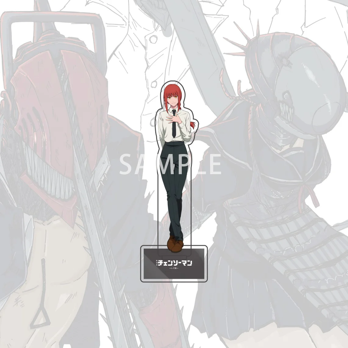 15 سنتيمتر أنيمي بالمنشار رجل الاكريليك الدائمة نموذج لجسم ماكيما قوة آكي الملاك Reze Denji سطح المكتب رف الكتب الديكور مروحة هدية #6