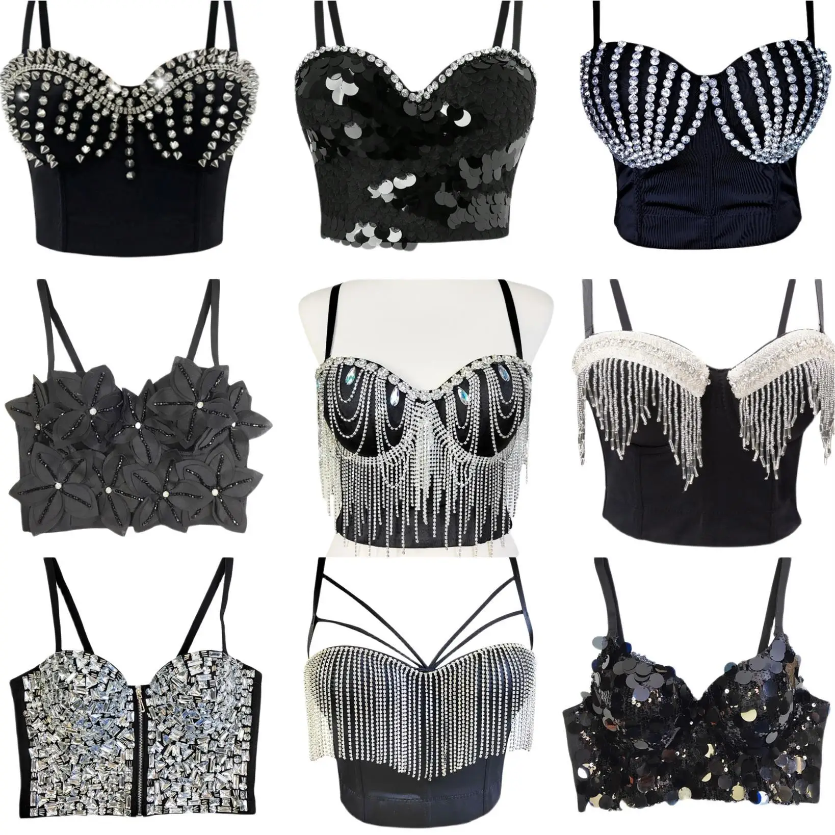 Sexy Sequin Crop To… - image