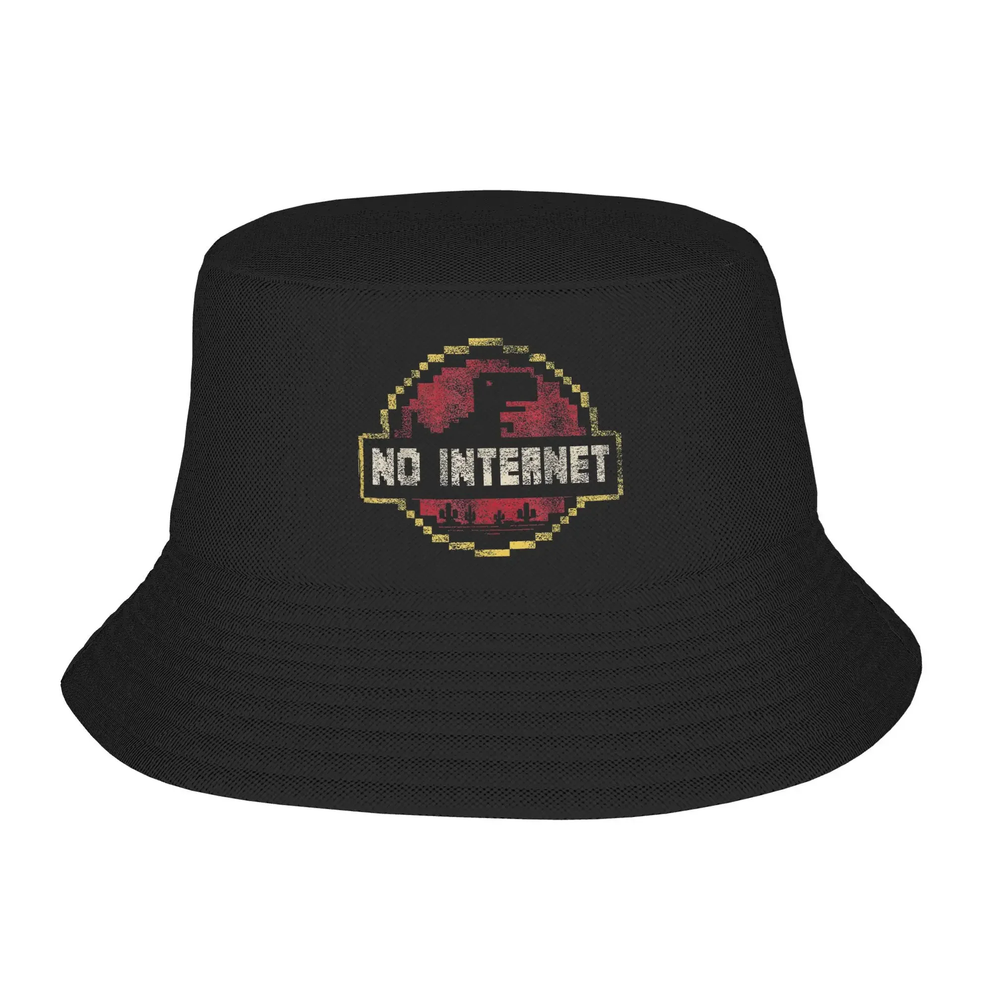 moda-engracado-gamer-pixel-t-rex-sem-jogo-de-internet-balde-chapeu-das-mulheres-dos-homens-dobravel-esporte-ao-ar-livre-jurassic-park-pesca-bone-praia