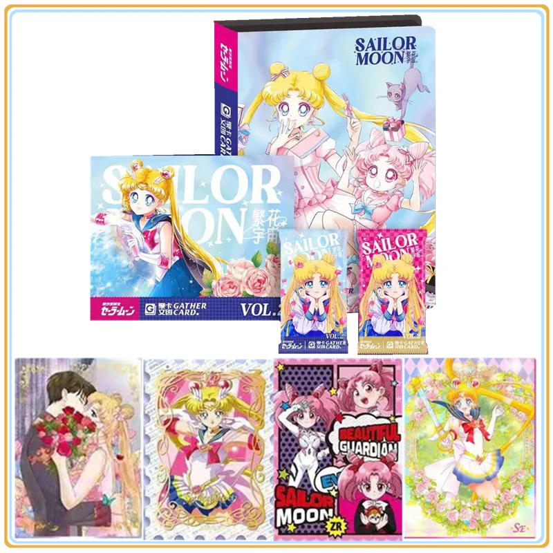 

Sailor Moon Cards QIKA Recalling Youth Anime Collection Cards Board Games Toys Mistery Box Birthday Gifts for Boys and Girls