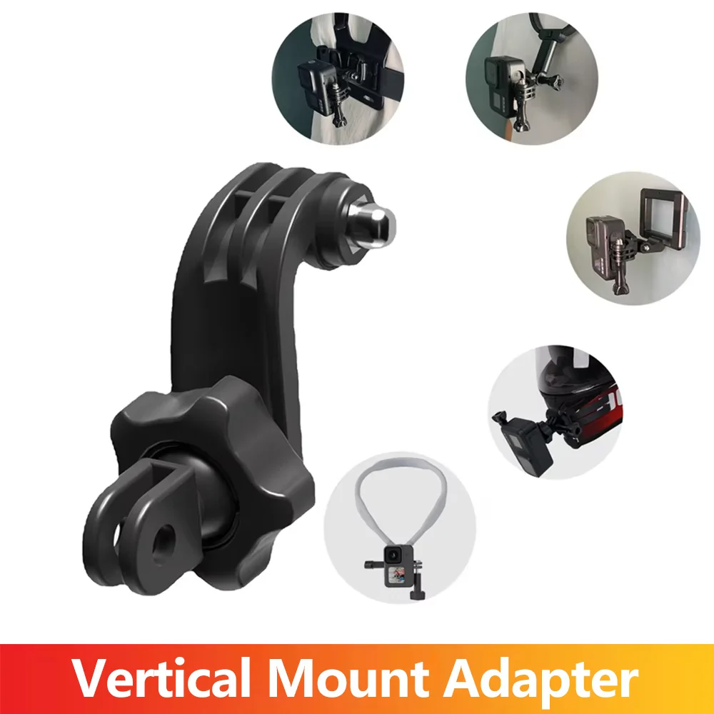 Vertical Mount Adapter Rotatable Holder for GoPro Hero 13 12 11 10 9 8 7 SJCAM Insta360 AKASO DJI Osmo Action Camera Accessories