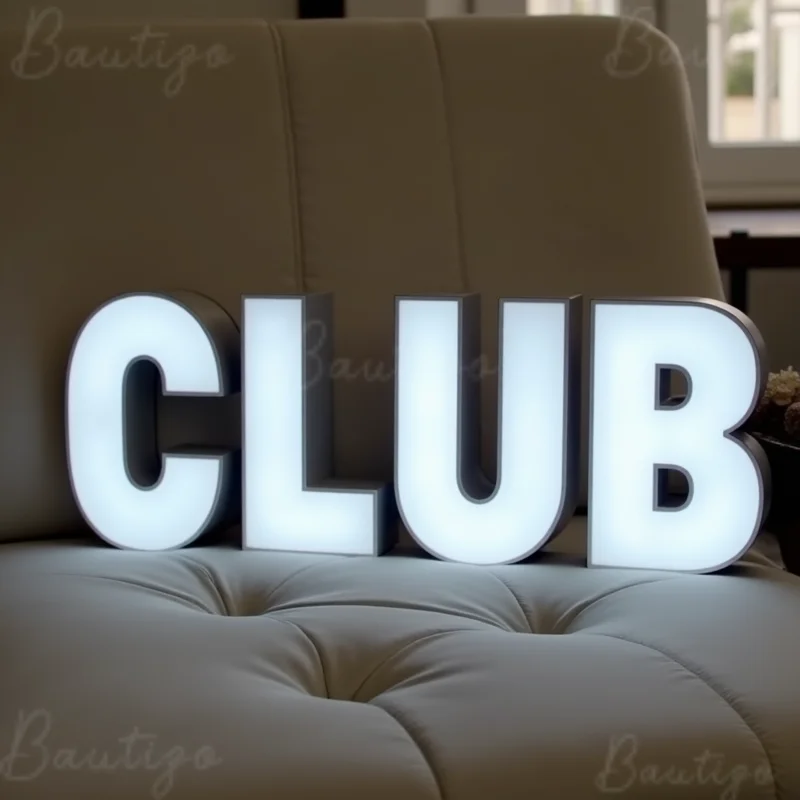 Custom Personalized LED Frontlit 3D Letters Sign For Storefront Business Outdoor Waterproof Light Up Signage